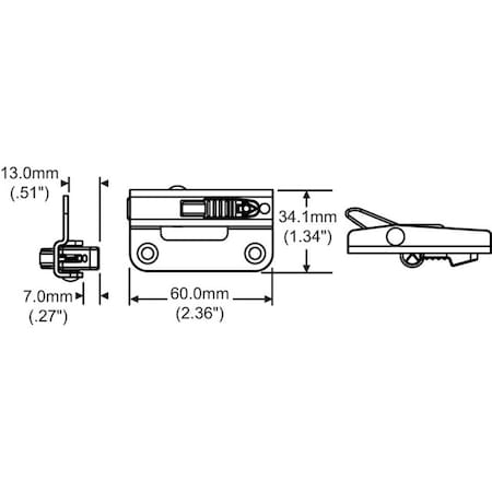 Strybuc LH Angel Ventlock Oil Rub Brz 50-1353-SBORBZ-LH